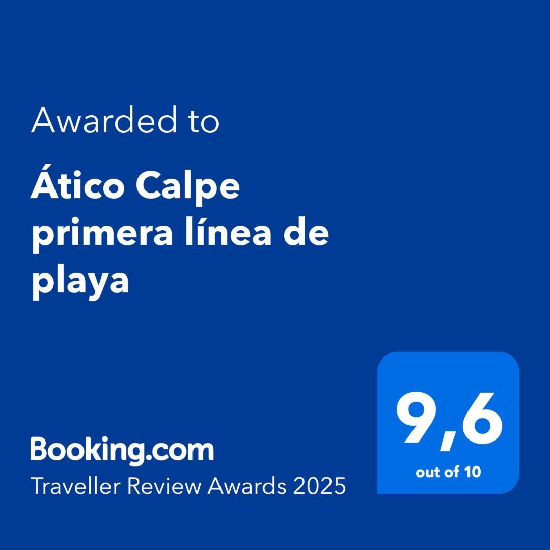 Atico Calpe Primera Linea De Playa Exteriér fotografie
